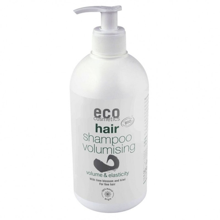 Sampon bio pentru volum cu kiwi si lime, family size 500ml - Eco Cosmetics