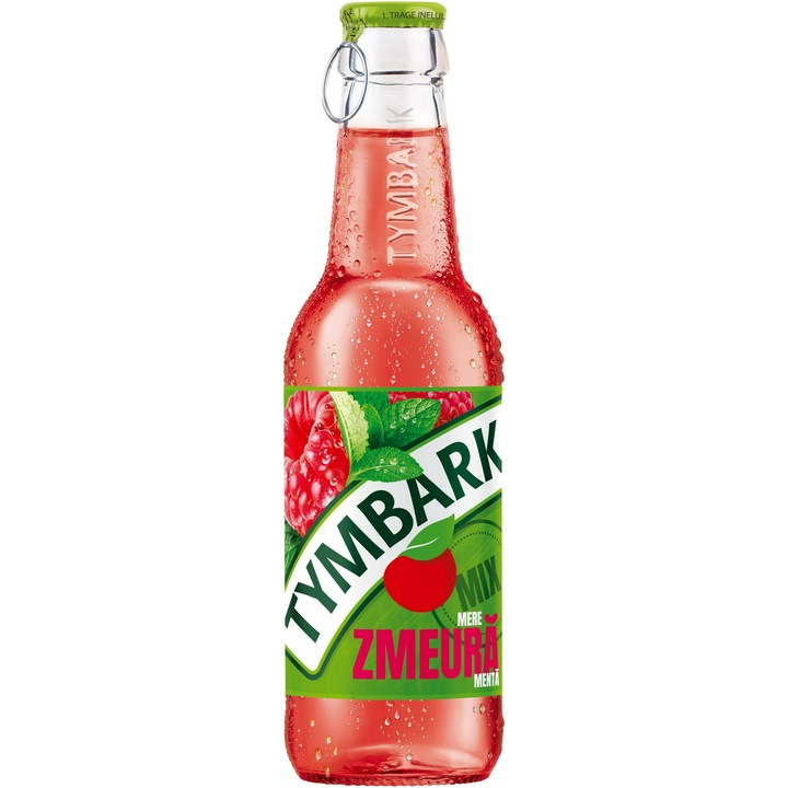 Bautura racoritoare Tymbark cu mar si zmeura 12x 0.25 l