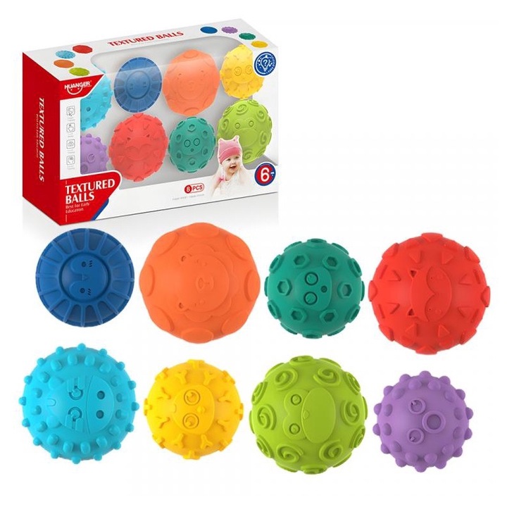 Huanger 2279667 Touchball: Tapintás fejleszto 8 db-os labda szett