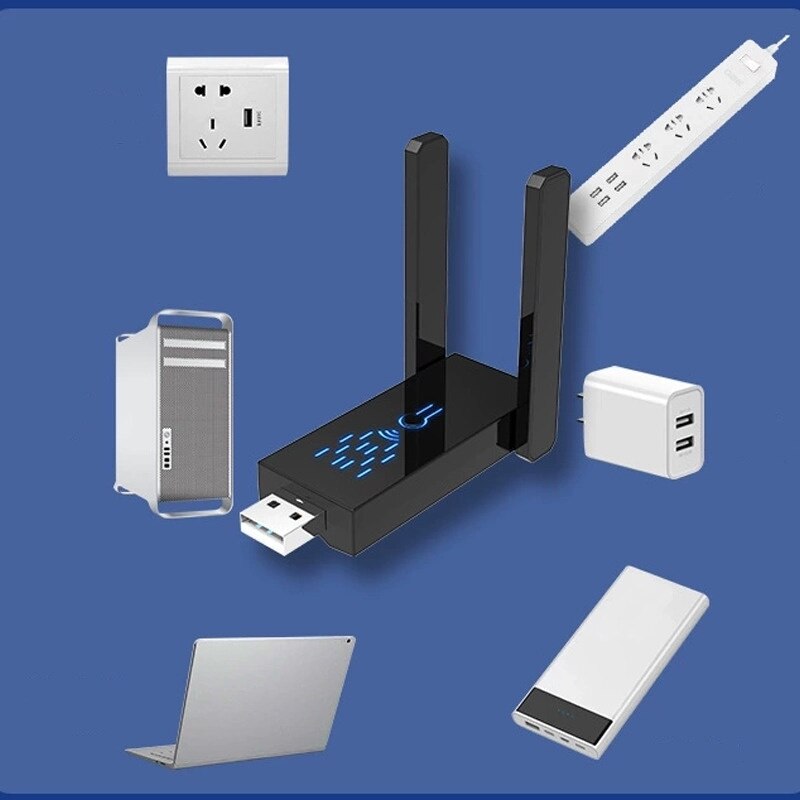 Semnal Router Cu Sim Set 2 Adaptor WiFi-USB cu intrerupator, router portabil, amplificator ...