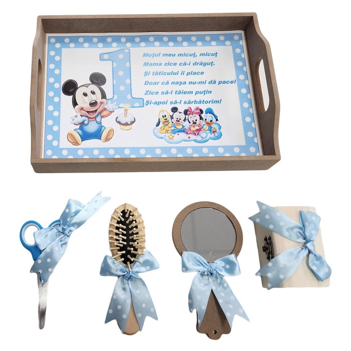 Tavita mot baieti, set 5 piese, Mickey