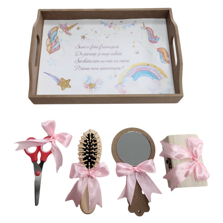 Tavita mot fetite, set 5 piese, Unicorn