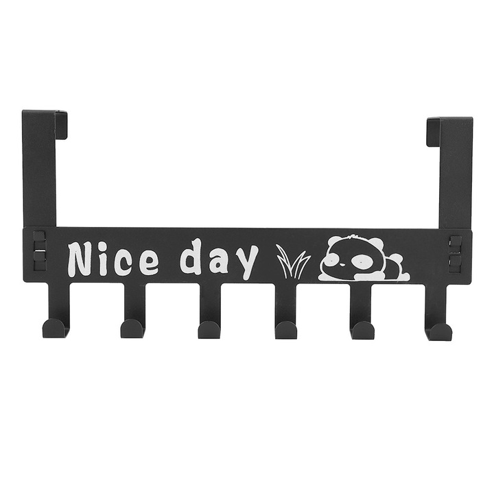 Suport organizator baie, Instalare usoara peste carligele usii, foloseste spatele usii, economiseste spatiu, suport de prosop de perete, se potriveste usilor cu o grosime de pana la 3-5 cm, carlige rezistente, nu este nevoie de gaurire Enforose