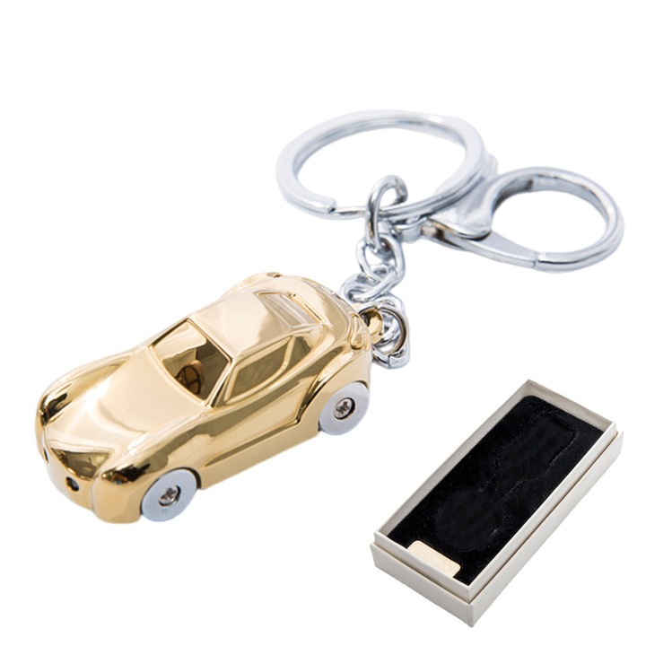 Breloc metalic Zeaicos, design creativ, cadou unisex, dimensiuni compacte