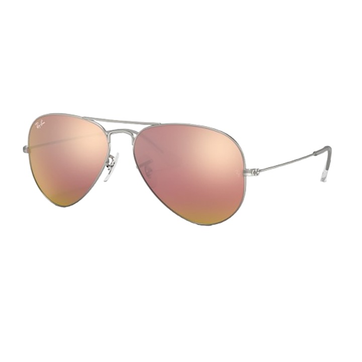 Слънчеви очила Ray-Ban RB3025 Aviator, поляризирани, златни с розово огледало, размери на лещите 62x54 мм
