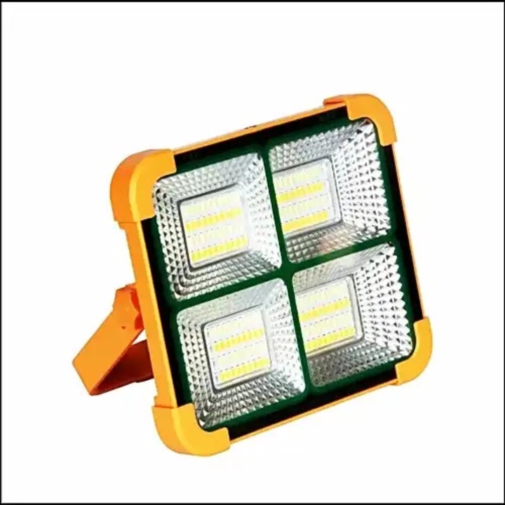 Proiector LED solar cu 3 tipuri de lumina (calda/naturala/rece), galben, 100W, lumina rece, aluminiu, IP66, 220-240V, 157x177x52mm, LED CONCEPT