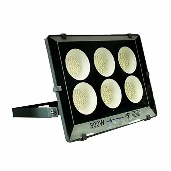 Proiector LED, negru, 300W, lumina rece, 6500k, aluminiu, IP66, 220-240V, 335x245x35mm, LED CONCEPT