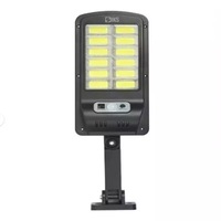 Lampa Solara De Exterior SIKS, Cu Panou Solar, Pentru Gradina, Alee, Intrare Casa, Lampa Cu 120 Leduri Cob, Lumina Neutra, Control Telecomanda, Senzori Lumina Si Miscare, Rezistenta la Apa IP65, BK12012COB, Negru