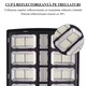 Solar Street Light LED 1600W, fotovoltaikus panel, mozgásérzékelő, távirányító, IP67, automatikus kültéri világítás