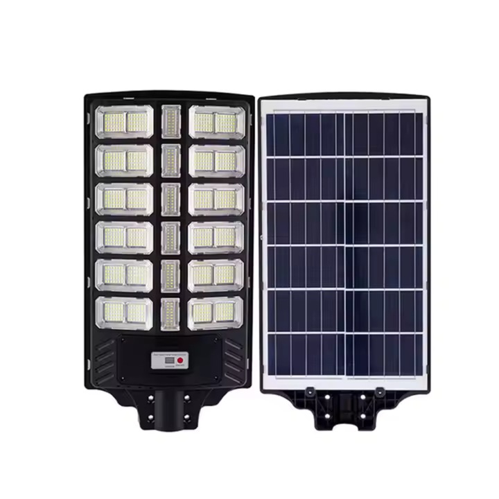 Solar Street Light LED 1600W, fotovoltaikus panel, mozgásérzékelő, távirányító, IP67, automatikus kültéri világítás