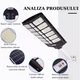 Solar Street Light LED 1600W, fotovoltaikus panel, mozgásérzékelő, távirányító, IP67, automatikus kültéri világítás