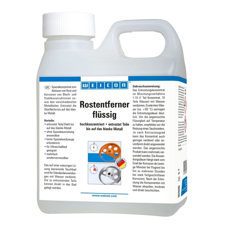 Weicon, Lichid pentru indepartarea ruginii, Foarte Concentrat, 1 L