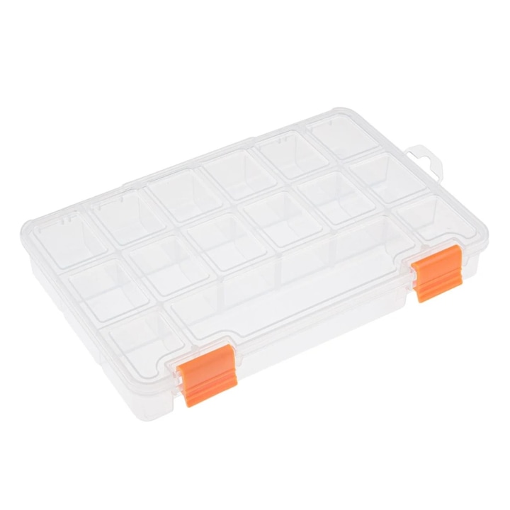 Cutie Organizare cu 15 Compartimente 23x15x3.3cm