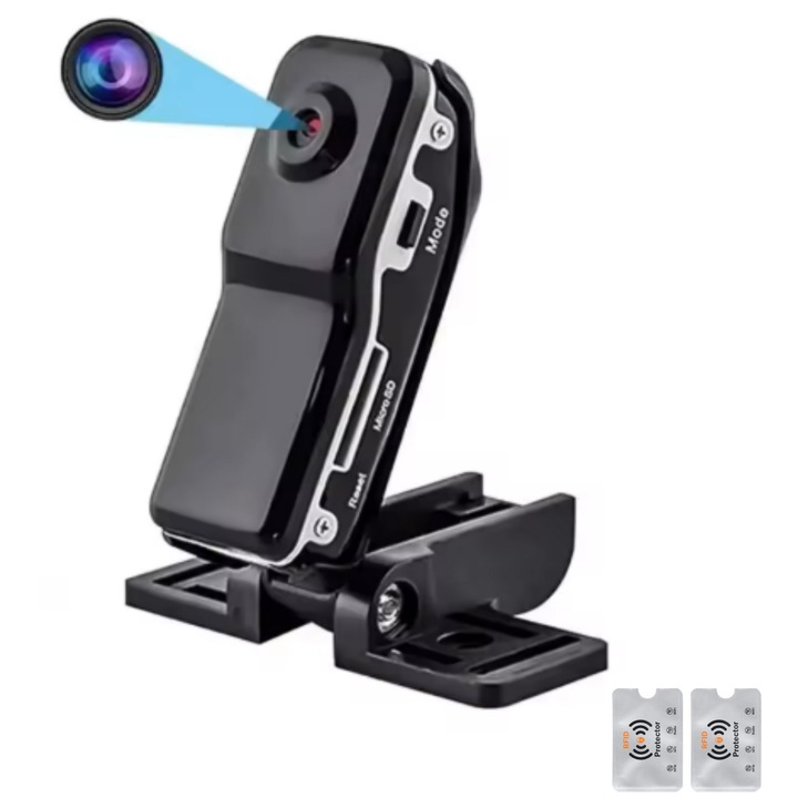 Camera Mini Discreta DV, Full HD, Inregistrare Video, Portabila, Supraveghere, baterie interna, 1 Protectie Rfid, UnderShop®