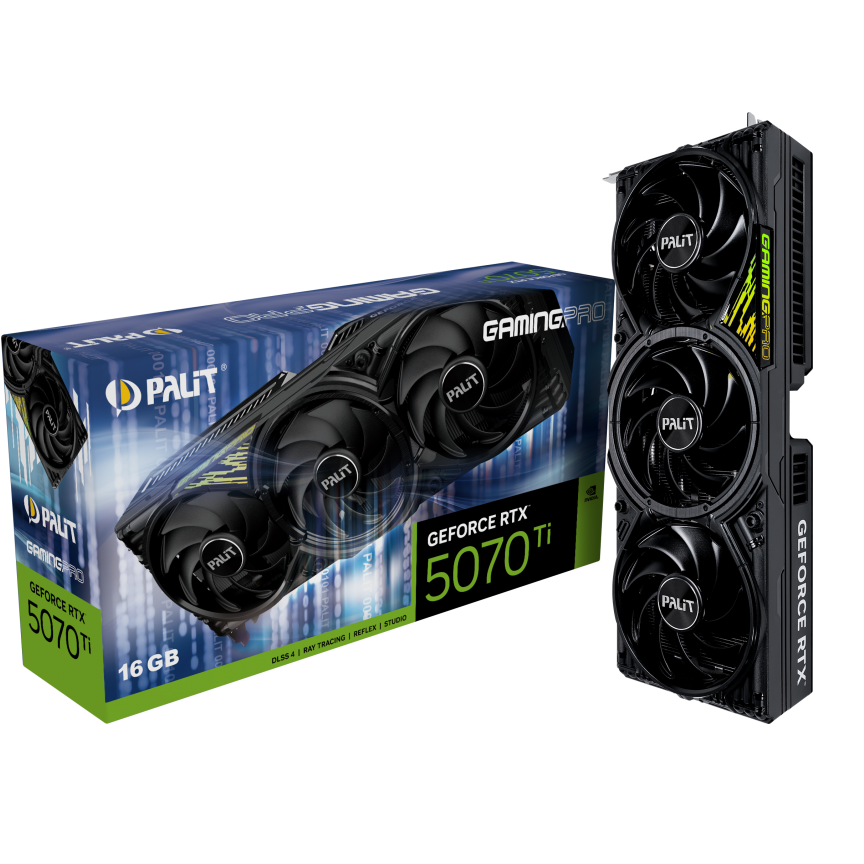 Placa video Palit GeForce RTX 5070 Ti GamingPro 16GB GDDR7 256-bit DLSS 4.0