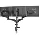 Suport 3 Monitoare Premium pentru Birou 17-32" inch, Arc pe Gaz, pentru Productivitate, Multitasking, Munca, Gaming, Organizator Cabluri, Instalare Usoara, Ergonomic, VESA 75x75 / 100x100, Pana la 8 kg per brat, Prindere cu Clema/Surub, Negru, Sim Online®