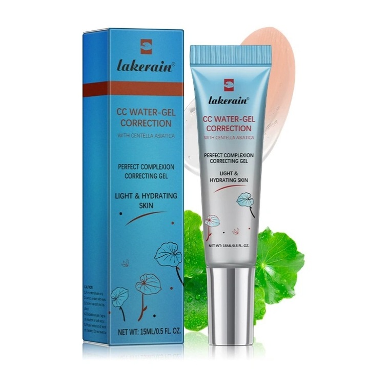 CC крем, коректор преди грим, коригира тена на кожата, хидратиращ, устойчив на вода и пот, прозрачен цвят