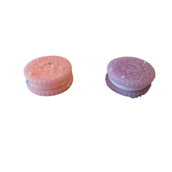 Комплект от 2 squishy играчки VICTINY oreo розово/лилаво 3x3см