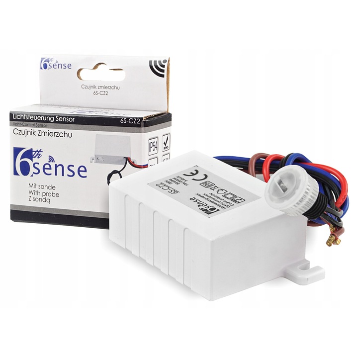 Senzor crepuscular ADELID, 2000W, IP54, 10A, cu sonda Adelid 6S-CZ2