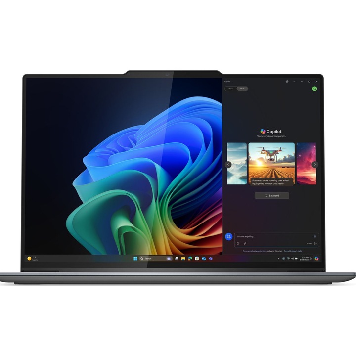 Лаптоп Lenovo ThinkPad X9-14 G1 Aura Edition с Intel Core Ultra 7 258V (2.2/4.8GHz, 12M), 32 GB, 1TB M.2 NVMe SSD, Intel Arc 140V, Windows 11 Pro, Сив