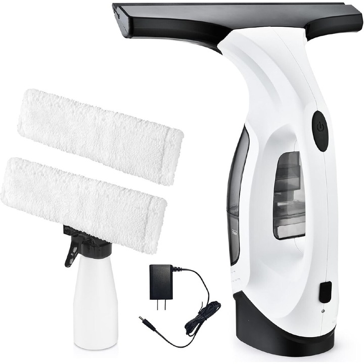 Прахосмукачка за прозорци Karcher WV 2 Plus, комплект инструменти за почистване, гумено острие 28 см, резервоар с обем 150 мл, 2200 mAh
