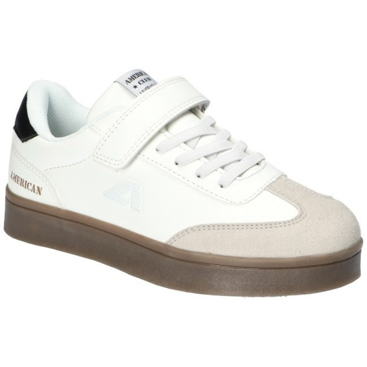 Детски обувки, American Club, Rl158, ежедневни, стелка от естествена кожа,, Бял