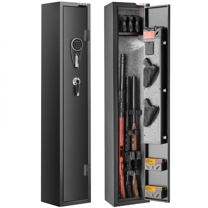 Seif pentru Arme de Foc, Capacitate 3 Pusti si 4 Pistoale, Tastatura Digitala, Sistem de Blocare, Rezistent la Efurt