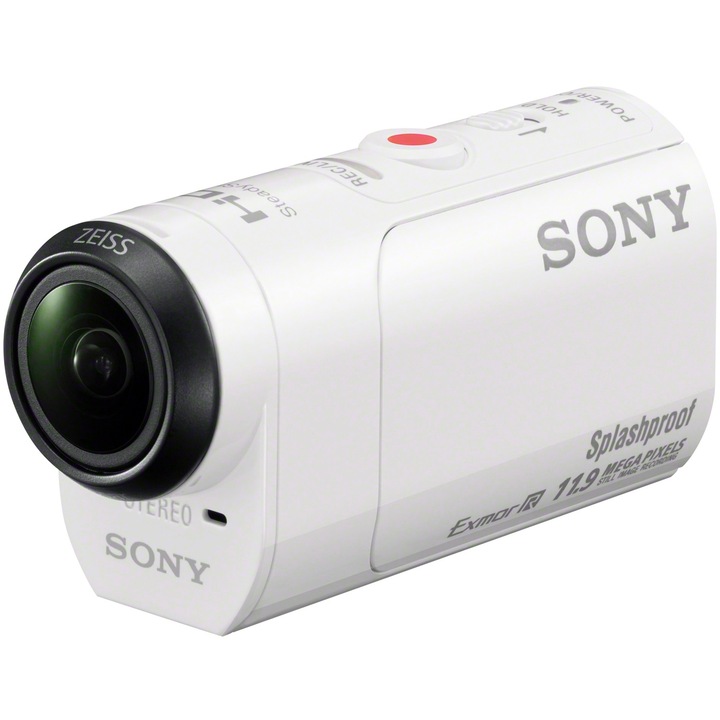 Sony HDRAZ1VW mini sport videokamera, SteadyShot, Wi-Fi, Full HD, Fehér + Sport készlet