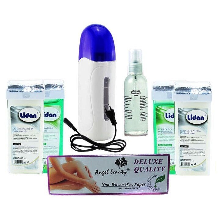 Set Epilare No127 cu Ceara Epilat Roll-on - EVO Incalzitor Ceara Albastru