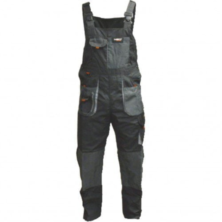 Pantaloni de lucru cu pieptar / Salopeta Rotakt NEO, poliester 80%, bumbac 20%, marime 50