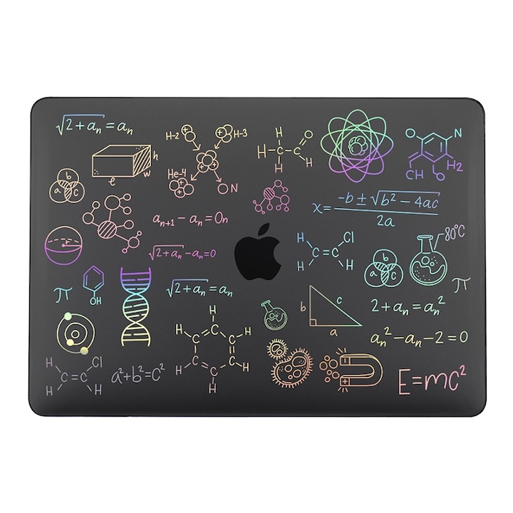 Калъф за MacBook Air 13 2022, M3, M2 Hard Shell Frost matte, Fudisenn®, Crystal компютърен калъф, устойчив на падане, водоустойчив, устойчив на петна, удароустойчив, 310×220 мм, черен