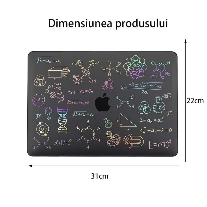 Carcasa pentru MacBook Air 15（15inci） 2023, M3, M2 Hard Shell Frost mat, Fudisenn，Carcasa de cristal pentru computer，Rezistent la cadere, rezistent la apa, rezistent la pete, rezistent la socuri,310×220mm，negru