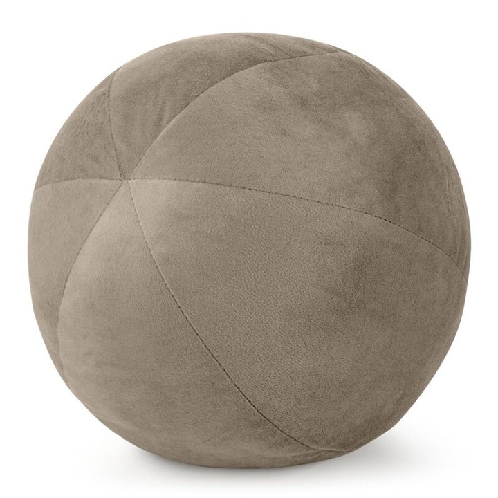 Perna decorativa Gaja, 24 cm, culoare ciemnobezowy, 100% poliester, 220 GSM