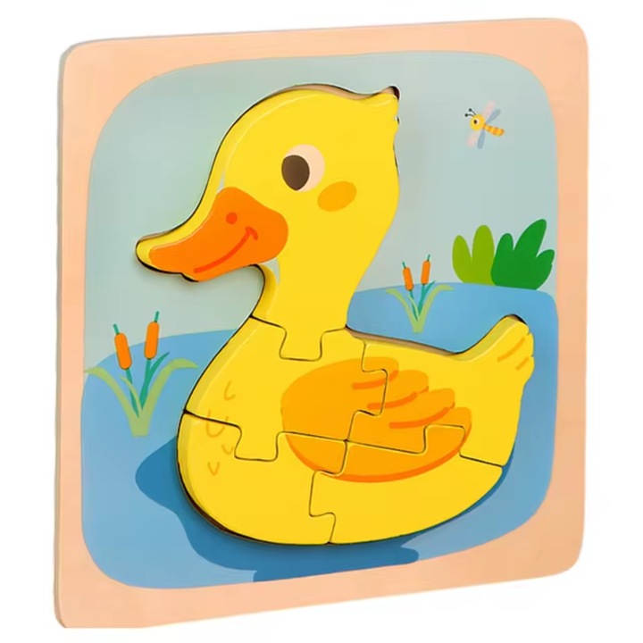 3D-s fa kirakó, kiskacsa modell