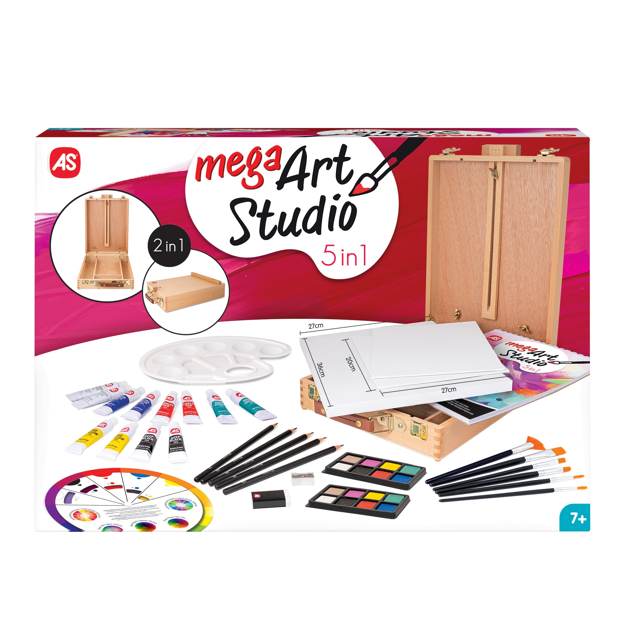 Set pentru desen 5 In 1 AS Art - Mega Art Studio - eMAG.ro
