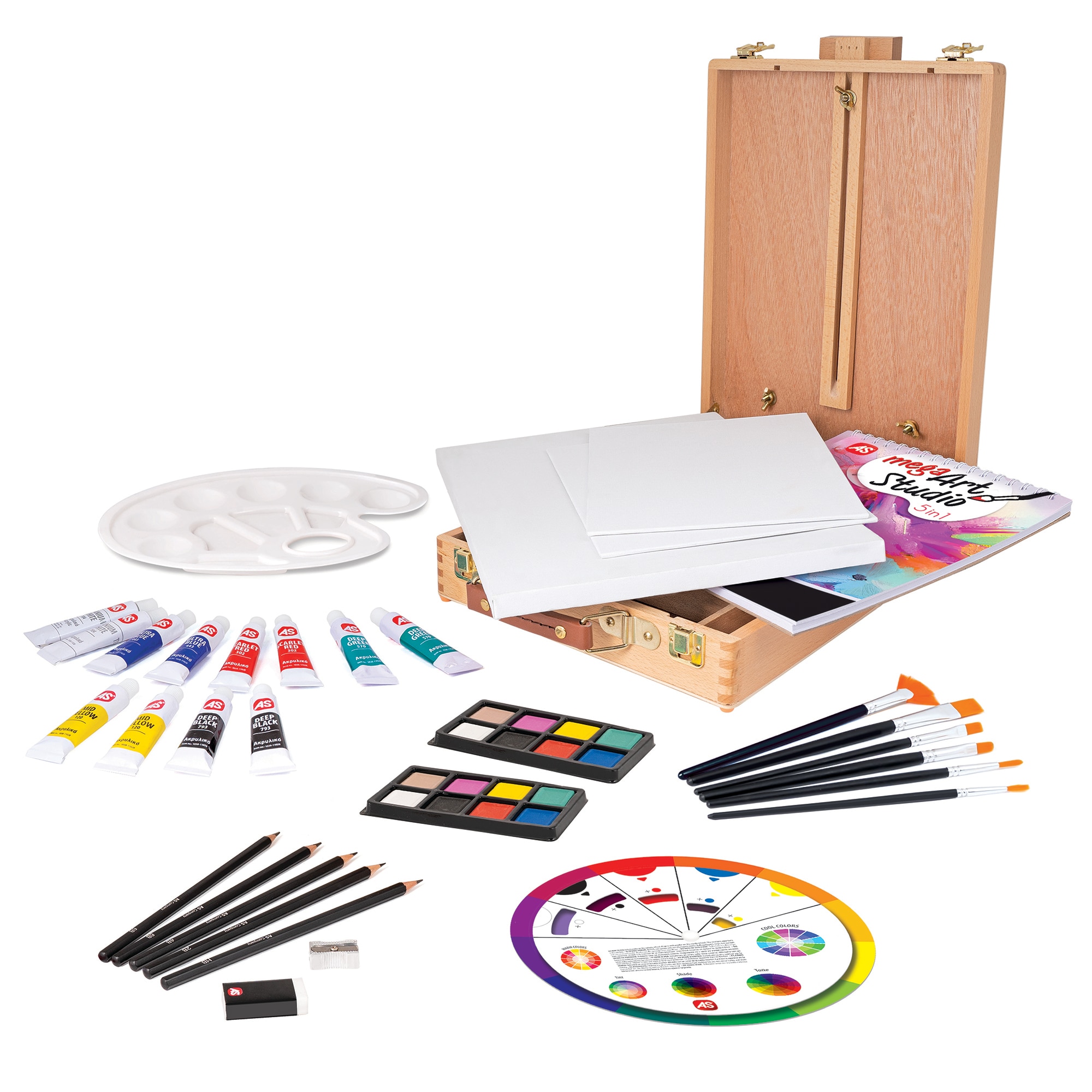 Set pentru desen 5 In 1 AS Art - Mega Art Studio - eMAG.ro