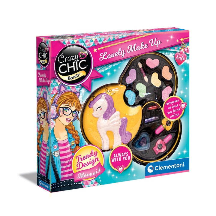 Детски комплект за грим Clementoni Crazy Chic - Еднорог