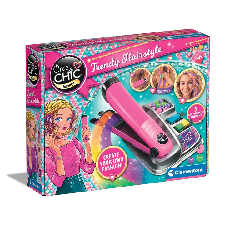 Clementoni Crazy Chic Hair játék - Trendy hairstyle