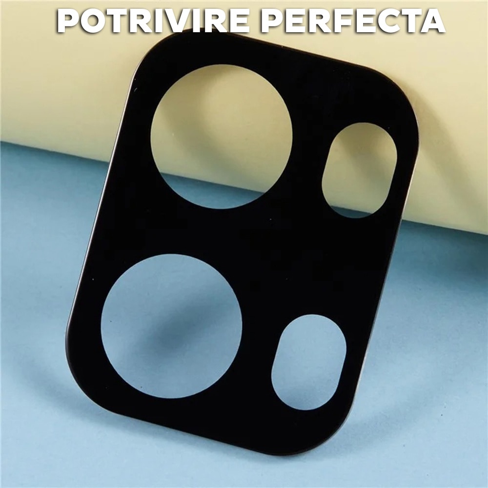 Folie Camera pentru Oppo Reno 13 Pro Daden din sticla, Full Cover, Protectie Profesionala, Ultra Rezistenta, Calitate Premium, Negru