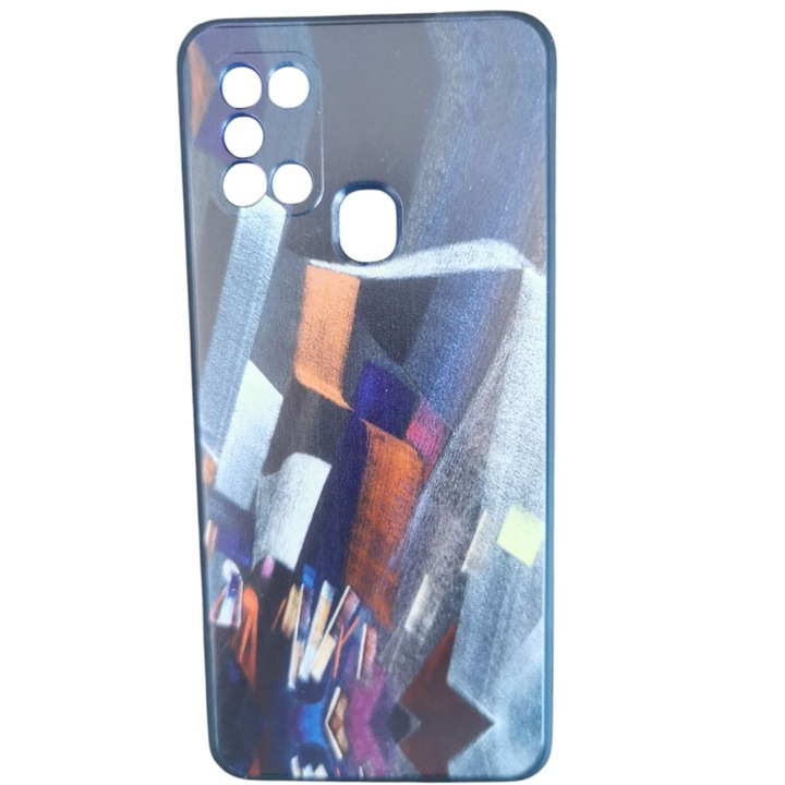 Jelly Funky Color szilikon tok Samsung Galaxy A21S kompatibilis, mikroszálas belső, rugalmas, 6-os modell, többszínű