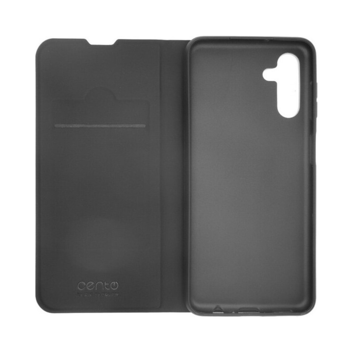 Husa tip carte CENTO Soho compatibila cu Samsung A26 Black
