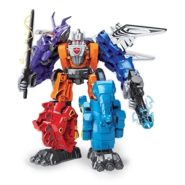 5in1 dinoszaurusz transzformátor készlet, Welora, 5 különböző fajjá alakítható, 52.5x12x41cm, több színű