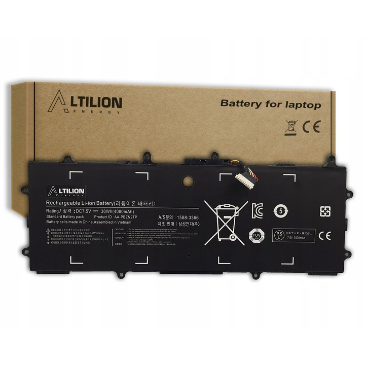 AA-PBZN2TP akkumulátor Samsung Chromebook 905S3G / 910S3G / 915S3G / 910S3L készülékhez