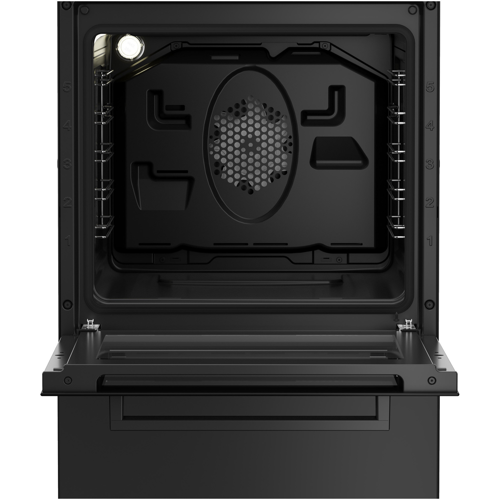 Aragaz Beko FSM52330DAON, Mixt, 4 arzatoare, Aprindere integrata, Grill electric, 8 functii, Clasa A, 50 cm, Antracit