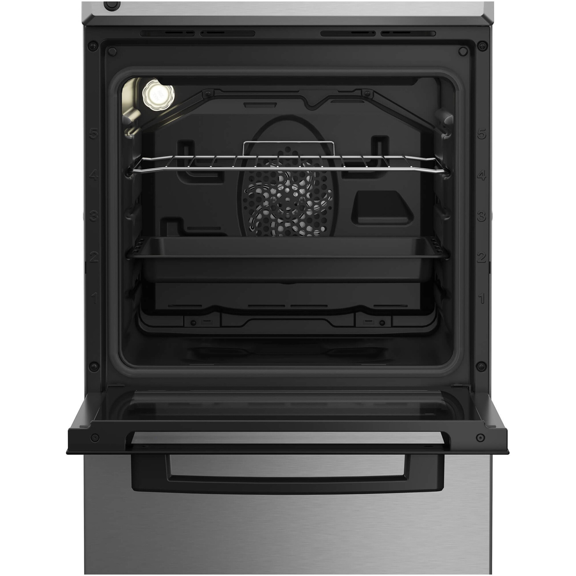 Aragaz Arctic AMG5612STLXN, Mixt, 4 arzatoare, Cuptor Electric, 8 Functii, Grill, Clasa A, 50 cm, Inox