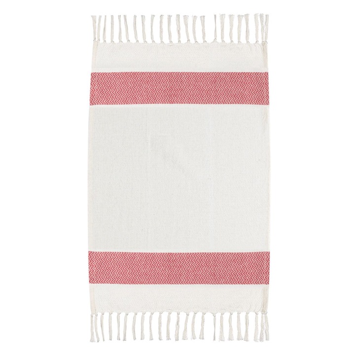 Коледна кухненска кърпа Екрю Червено 40х60см