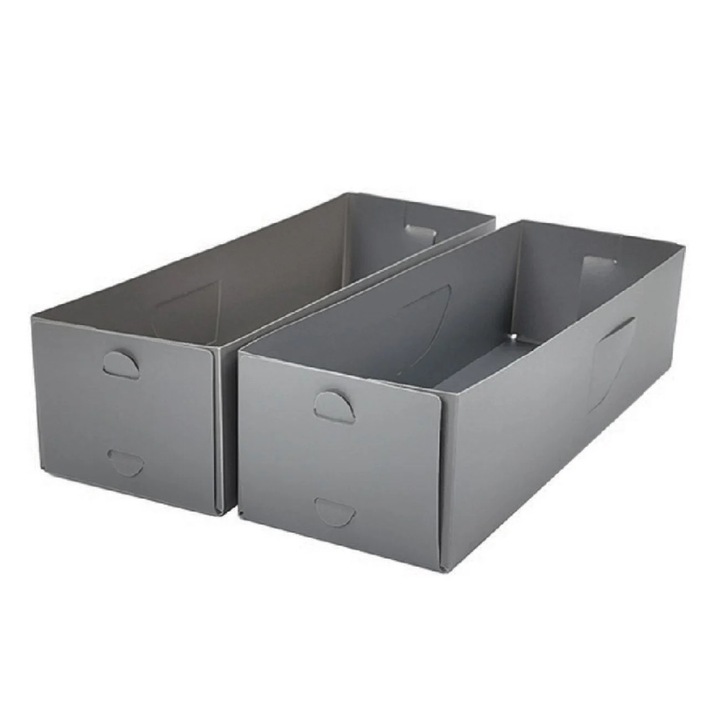 Organizator Sertare Gri 10.2x30.5x7.6cm - 2buc