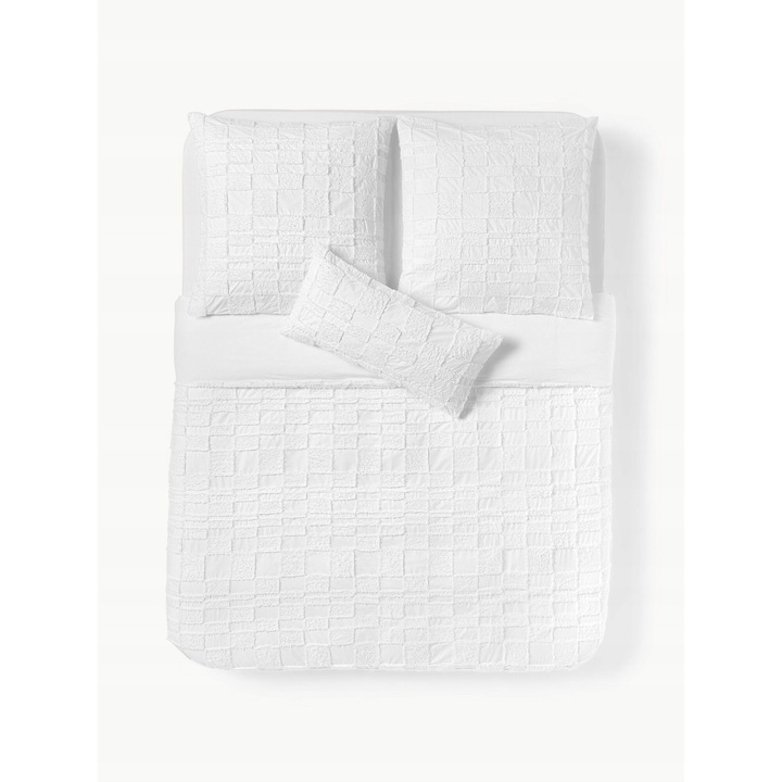 Плик за завивка Westwing, бял, 155x220 см