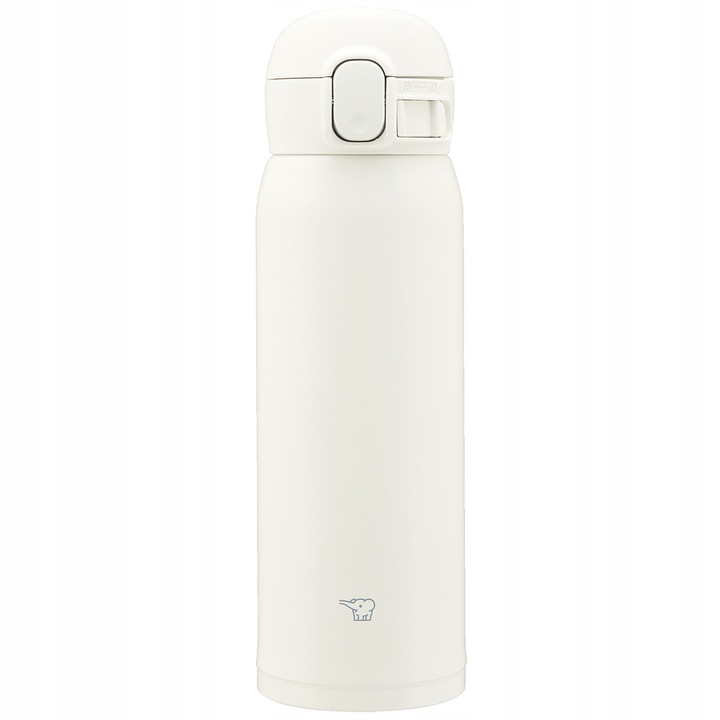 Cana termica Zojirushi SM-WS48-WM 480 ml, alb, izolatie excelenta, deschidere cu o singura mana