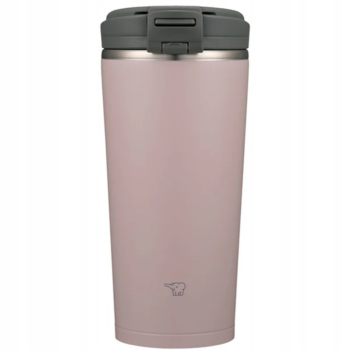 Термо чаша Zojirushi, 300 мл, розова, вакуумна изолация, елегантен дизайн, 8x8.5x17.5 см